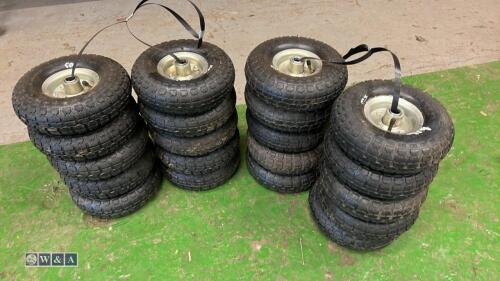 20 x pneumatic wheels & tyres (4.10/3.50-4)