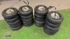 20 x pneumatic wheels & tyres (4.10/3.50-4)