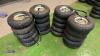 20 x pneumatic wheels & tyres (4.10/3.50-4)