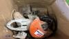 Box of STIHL petrol stone saw parts - 4