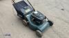 POWER FORCE garden petrol rotary lawnmower c/w collection box