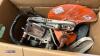 Box of STIHL petrol stone saw parts