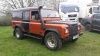 1999 LANDROVER DEFENDER 110 2.5 tdi (T349 TBB) (MoT 1st November 2021)(Orange/Black) (s/n SALLDHA67WA151110) (V5, MoT, Service history & Invoice file in office) (Spare key/locking wheel nut in office) - 12