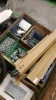 Large crate of nuts, bolts, fixings & lights