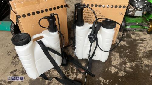 2 x 12l backpack sprayers