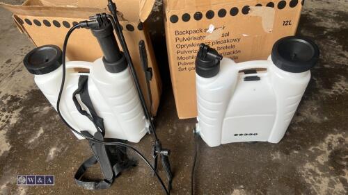 2 x 12l backpack sprayers