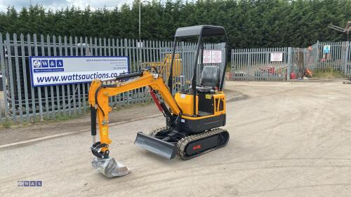 2024 LM10 rubber tracked excavator (s/n 24A100506) with 2 x buckets, blade, piped, grapple & post hole borer