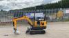 2024 LM10 rubber tracked excavator (s/n 24A100506) with 2 x buckets, blade, piped, grapple & post hole borer - 2