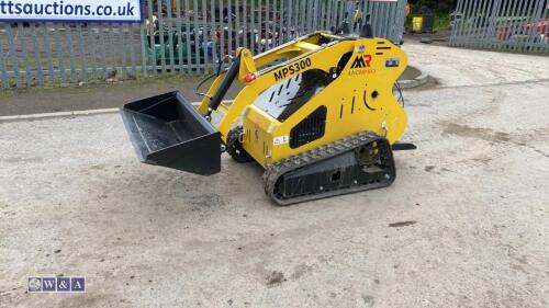 2024 MACHPRO MP-S300 stand on rubber tracked 13.5hp petrol skid steer loader (s/n 2402080243)