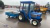 ISEKI 3210 4wd compact tractor & trailer c/w 12 speed transmission, diff lock + 540 / 1000 speed Pto, grass tyres, full Cab, 3 point linkage, trailer hitch, 3 x hydraulic spools, 3 cylinder 21hp engine (No Vat) (All hour and odometer readings are unverif - 4