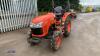 KUBOTA L1361 4wd compact tractor, 3 point linkage, Rops (YD20 XRK) (All hour and odometer readings are unverified and unwarranted) - 2