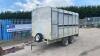 IFOR WILLIAMS DP120 3.5t twin axle livestock trailer with partitions (s/n 96768)