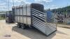 IFOR WILLIAMS DP120 3.5t twin axle livestock trailer with partitions (s/n 96768) - 16