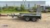 IFOR WILLIAMS GX84 2.6t twin axle plant trailer (A11042) - 2