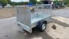 6 x 4 single axle trailer c/w mesh side & ramp door (unused) - 5