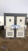 BASTONE portable 220v double toilet c/w sinks, WC's, extractor fans & paper towel holders (unused)