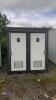 BASTONE portable 220v double toilet c/w sinks, WC's, extractor fans & paper towel holders (unused)