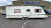 2002 ABBEY SPECTRUM caravan c/w full size awning, fixed bed pull out, double bed at the front, toilet, shower, cooker, fridge (keys in office) - 6