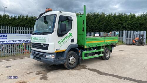 2008 DAF 45-140 4x2 7.5t dropside 5 speed manual tipper (EU08 VXK)(MoT 31st December 2024)(V5 in office) (All hour and odometer readings are unverified and unwarranted)