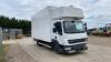 2007 DAF LF 45 160 18' 7.5t manual box wagon with sleeper pod (HN57 ODH) (All hour and odometer readings are unverified and unwarranted) - 6