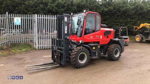 2024 TIDER TDR30 3t 4wd diesel driven rough terrain forklift truck (s/n LH20230321) with power-shift, (4 fwd, 2 rev), joy stick, duplex mast & side-shift (unused)