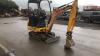 2017 JCB 801.4 rubber tracked excavator (s/n H2541654) with bucket, blade, piped & Q/hitch (All hour and odometer readings are unverified and unwarranted) - 6