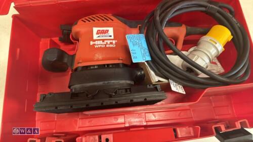 HILTI WFO280 110v orbital sander c/w case