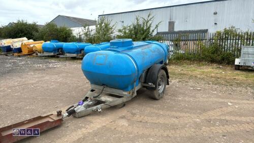 TRAILER ENGINEERING 500gal fast tow water bowser (crack in tank)