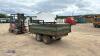 Steel twin axle tipping trailer (green) - 3