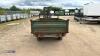 Steel twin axle tipping trailer (green) - 4