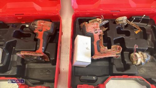 2 x HILTI SIW6AT-A22 cordless impact wrenches c/w cases