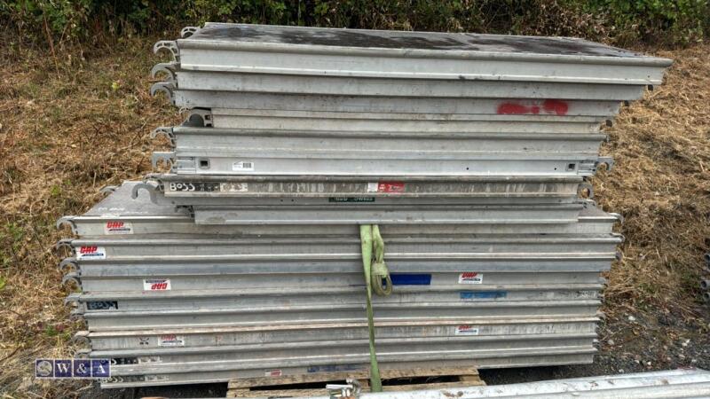 Quantity of aluminium scaffold walkboards