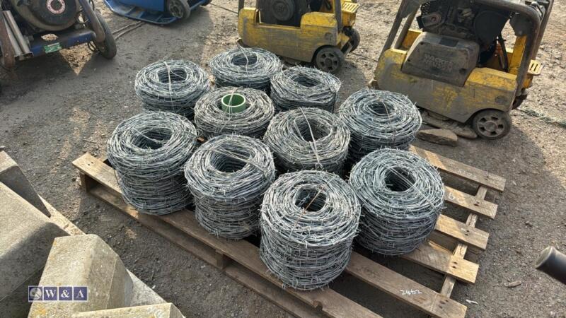 10 x rolls of barbed wire