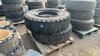 2 x solid wheels & tyres to suit loading shovel / loadall - 2