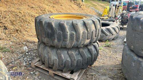 4 x wheels & tyres to suit loading shovel (17.5 R25)