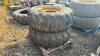 4 x wheels & tyres to suit loading shovel (17.5 R25) - 4