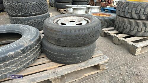 2 x wheels & tyres to suit Ford Transit MK7 (195/70 R15C)