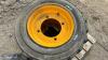 2 x wheels & tyres to suit skidsteer (10-16.5) - 5