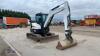 2020 BOBCAT E45 rubber tracked excavator (s/n B3NR13124) c/w 4 x buckets, blade, piped, Q-hitch & offset - 3