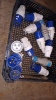 Tray of 240v 16amp blue plugs - 2