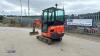 2017 KUBOTA KX016-4 rubber tracked excavator (s/n Z061906)(3313574) with bucket, blade, piped, cab & expanding tracks - 3