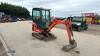 2017 KUBOTA KX016-4 rubber tracked excavator (s/n Z061906)(3313574) with bucket, blade, piped, cab & expanding tracks - 7