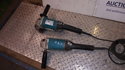 2 x MAKITA 9015B 110v angle grinders