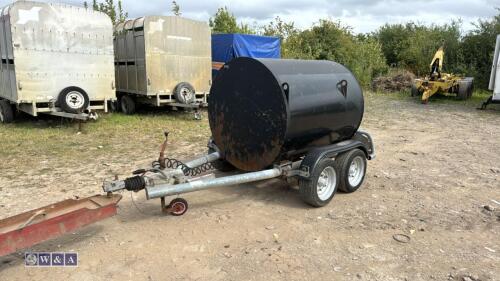 1000Ltr twin axle fuel bowser