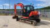 2022 KUBOTA KX080 rubber tracked excavator (s/n N3F78302) c/w bucket, blade & piped - 3