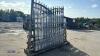 Pair of entrance gate with plain design (suit 14ft entrance)