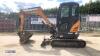 2017 CASE CX26C rubber tracked excavator (s/n ZLN52681) with 3 x buckets, blade, piped & Q/hitch (All hour and odometer readings are unverified and unwarranted) - 2