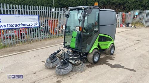 2014 NILFISK CITY RANGER 2250 sweeper c/w gritter attachment, sweeper attachment, snow plough attachment (s/n UHM2250B002324)