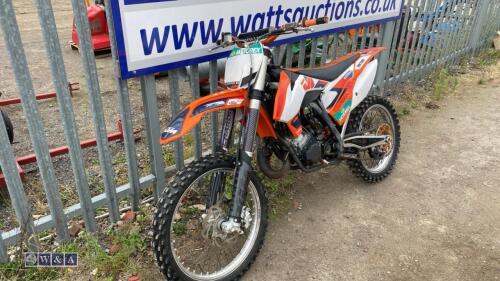 KTM 125 motor-x motor bike (s/n VBKSXH239GM149499)