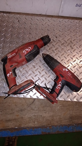 2 x HILTI 22v cordless drills